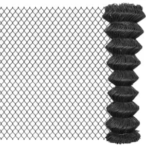Vidaxl Chain Link Fence Steel 25x1.5 M Grey