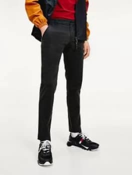 Tommy Jeans Scanton Slim Fit Chino Pants, Black, Size 32, Inside Leg Regular, Men