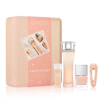 Ghost Sweetheart Gift Set 30ml Eau de Toilette + 5ml Eau de Toilette + 10ml Nude Nail Polish + Hair Clip