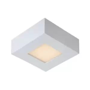 Lucide brice-led - Flush Ceiling Light Bathroom - LED Dim. - 1x8W 3000K - IP44 - White
