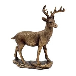 Lesser & Pavey Reflections Bronzed Deer Ornament