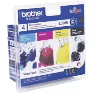 Brother Ink LC-980 Original Set CMYK LC980VALBP