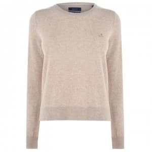 Gant Gant Lambswool Crew Sweater - Sand Melange