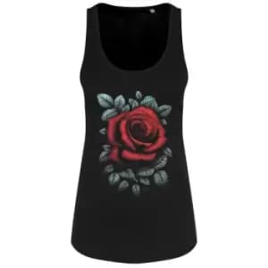 Requiem Collective Womens/Ladies Cardinal Rose Vest Top (L) (Black/Red)