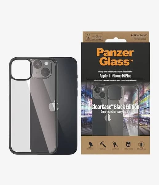 PanzerGlass PanzerGlass ClearCase Apple iPhone 14 Plus Black 0407