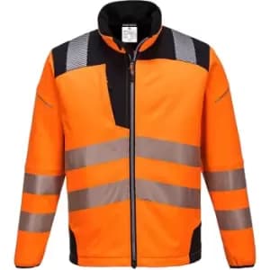 Mens PW3 Hi-Vis Soft Shell Jacket (l) (Orange/Black) - Orange/Black - Portwest