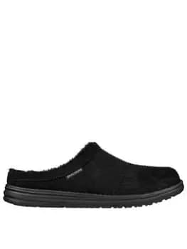 Skechers Melson Harmen Slipper, Black, Size 10, Men