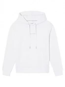 Calvin Klein Jeans Monogram Logo Hoodie - White