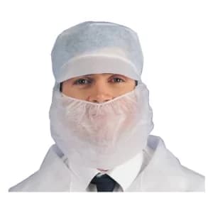 N43110HP White Beard Masks, Pack of 100