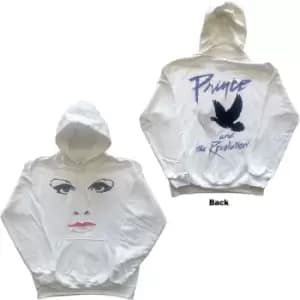 Prince - Faces & Doves Unisex XX-Large Pullover Hoodie - White