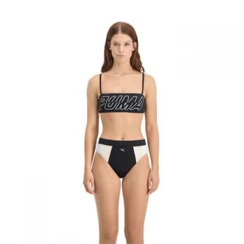 Puma High Waist Bikini Brief - Black/White