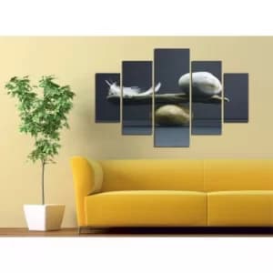 ST100 Multicolor Decorative MDF Painting (5 Pieces)