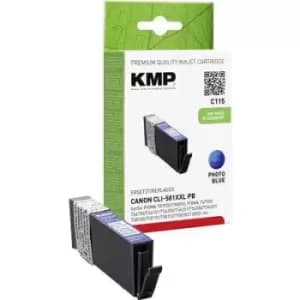 KMP Ink replaced Canon CLI-581PB XXL Compatible Blue C115 1578,0242