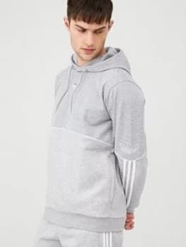 Adidas Originals Outline Overhead Hoodie - Medium Grey Heather