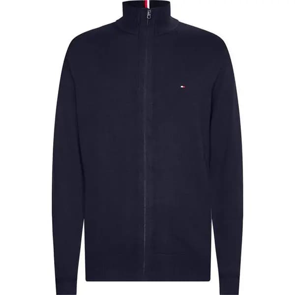 Tommy Hilfiger Pima Full Zip Jumper - Blue S