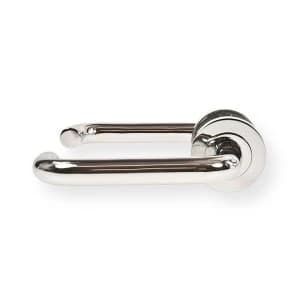LocksOnline Thanme Solid-Bar Return-to-Door Lever Handles on Round Rosette