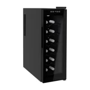 HOMCOM 800-056V70 12 Bottle Wine Cooler - Black