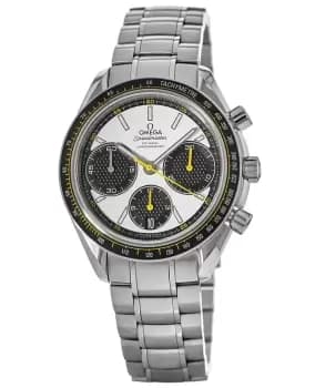 Omega Speedmaster Racing Chronometer White Yellow Dila Mens Watch 326.30.40.50.04.001 326.30.40.50.04.001