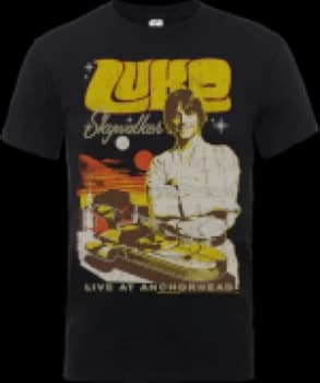 Star Wars Luke Skywalker Rock Poster T-Shirt - Black