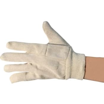 Sitesafe Knitted Wrist Cotton Drill Gloves - Size 8