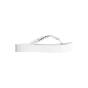 Calvin Klein Jeans Beach Sandal Flatform - White