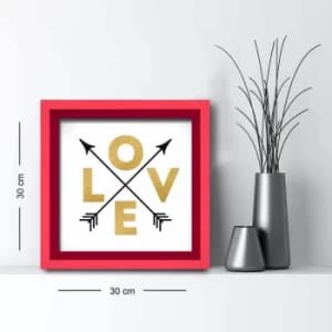 3030AHS-0102k Multicolor Decorative Framed MDF Painting