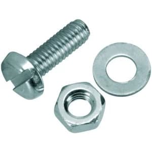 Wickes Machine Screws With Nut and Washer - M4 x 12mm Pack of 10