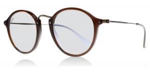 Ray-Ban RB447N Sunglasses Shiny Trasparent Brown 62569U 49mm