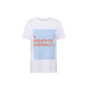 French Connection Breath Of Possibilty Boyft T-Shirt - White