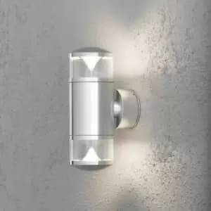 Monza Outdoor Modern Up Down Double Wall Light, Double Reflector GX53, IP44