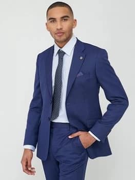 Ted Baker Sterling Birdseye Jacket - Blue, Size 36, Men