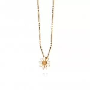 Marguerite Daisy 18ct Gold Plated Necklace N4002_GP