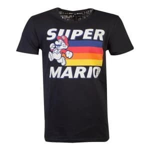 Nintendo - Running Mario Unisex Large T-Shirt - Black