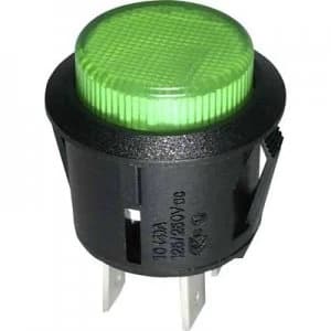 SCI R13 523BL 05GN Pushbutton switch 250 V AC 1.5 A 1 x OffOn latch