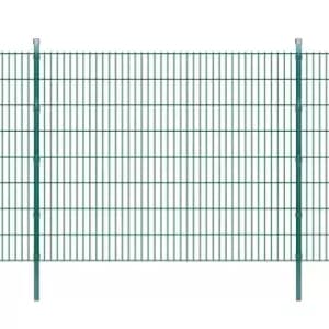 Vidaxl 2D Garden Fence Panels & Posts 2008X1630 Mm 10 M Green
