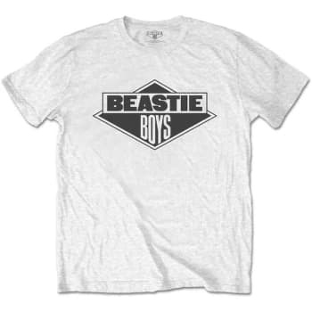 The Beastie Boys - B&W Logo Unisex Large T-Shirt - White
