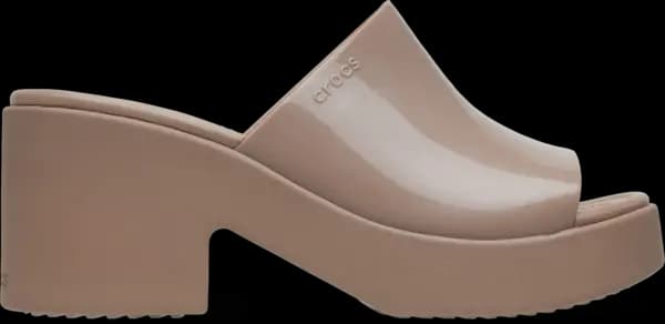 Crocs Women Brooklyn High Shine Heel Sandals Latte 4