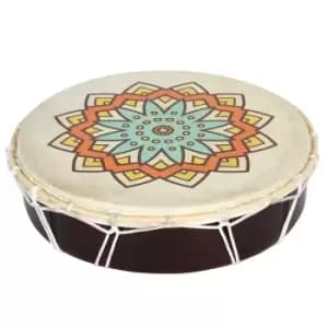 Large Shamanic Drum with Pattern