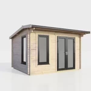 Power 12x8 Apex Log Cabin - Right Hand Door