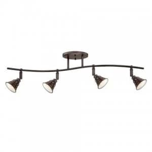 4 Light Ceiling Spotlight Bar Palladian Bronze, GU10