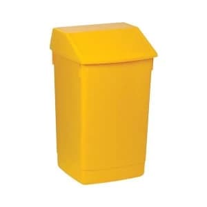 Flip Top Bin 60 Litre Composite Plastic Yellow