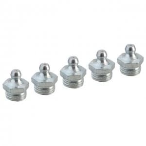 Faithfull Grease Nipple Straight 1/4in BSP (Pack 5)
