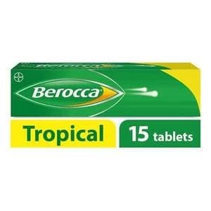 Berocca 15 Tropical Flavour Effervescent Tablets