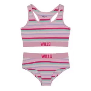 Jack Wills Cropped Bralette And Hipster Brief Set Juniors - Multi
