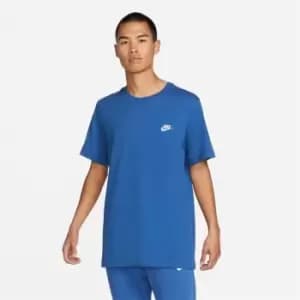 Nike Club Short Sleeve T-Shirt Mens - Blue