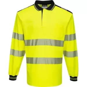 Portwest T184 Hi Vis Polo Shirt Yellow / Black 3XL