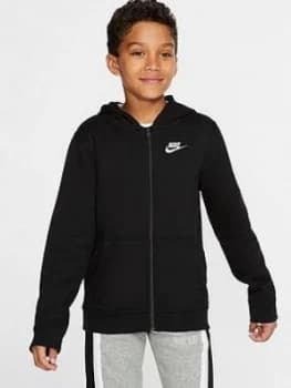 Nike Nsw Older Boys Club Full Zip Hoodie - Black