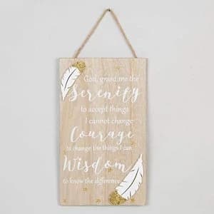 Thoughts of You Rectangular Plaque - Grant Me the Serenity