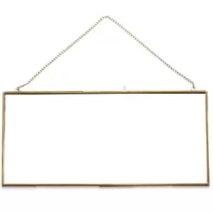 Nkuku Gigantic Antique Brass Kiko Frame - Long Landscape - 9 x 20