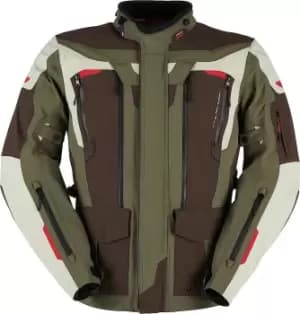Furygan Voyager 3C Motorcycle Textile Jacket, green-brown, Size 2XL, green-brown, Size 2XL